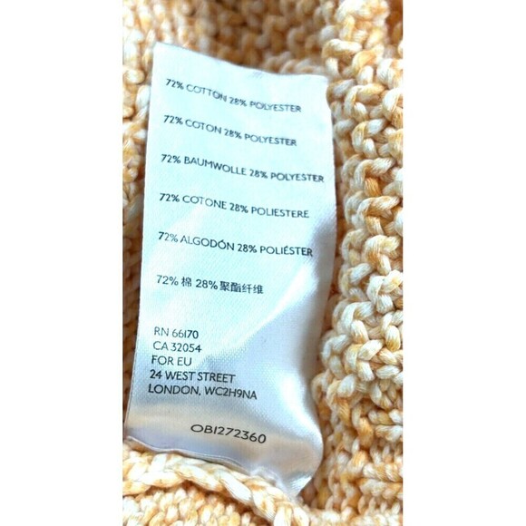 Anthropologie Saturday Sunday Talula Sweater Womens Large Orange Slouchy Cropped - Picture 11 of 11